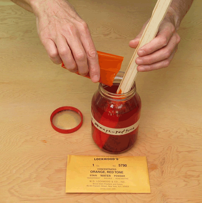 Mixing Lockwood dye